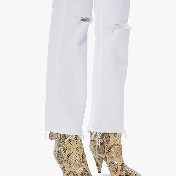MOTHER High Rise White Jeans - Picture 5 of 11